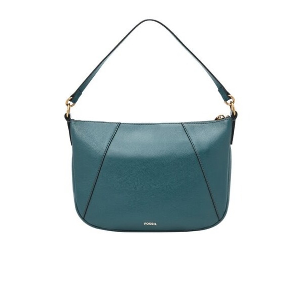 NWT Fossil Skylar Crossbody Bag Teal Green Leather Handbag Shoulder Strap